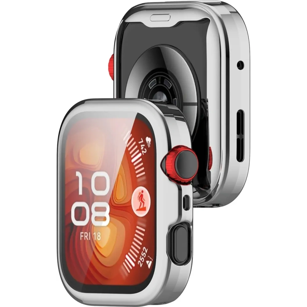 Hurtownia GSM - Etui z osłoną ekranu Bizon Case Watch Felipe do Huawei Watch Fit 4 Pro srebrne - BIZ9626 - {ean13} - Hurt
