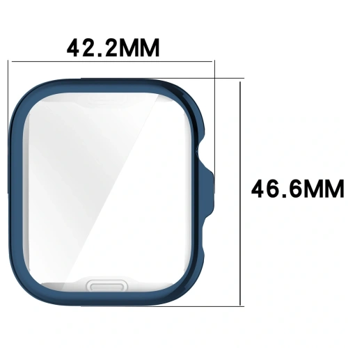 Etui z osłoną ekranu Bizon Case Watch Felipe do Huawei Watch Fit 4 Pro niebieskie