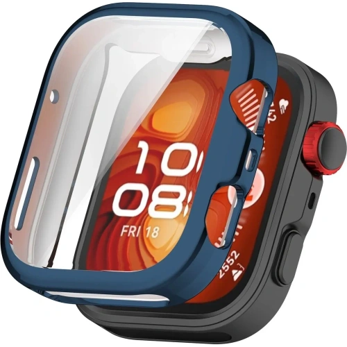 Etui z osłoną ekranu Bizon Case Watch Felipe do Huawei Watch Fit 4 Pro niebieskie