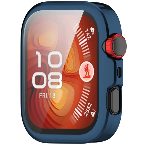 Etui z osłoną ekranu Bizon Case Watch Felipe do Huawei Watch Fit 4 Pro niebieskie