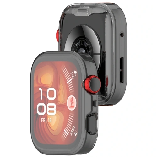 Etui z osłoną ekranu Bizon Case Watch Felipe do Huawei Watch Fit 4 Pro przeźroczyste