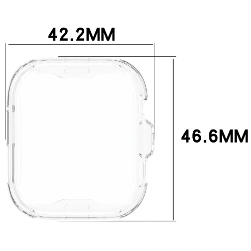 Etui z osłoną ekranu Bizon Case Watch Felipe do Huawei Watch Fit 4 Pro przeźroczyste