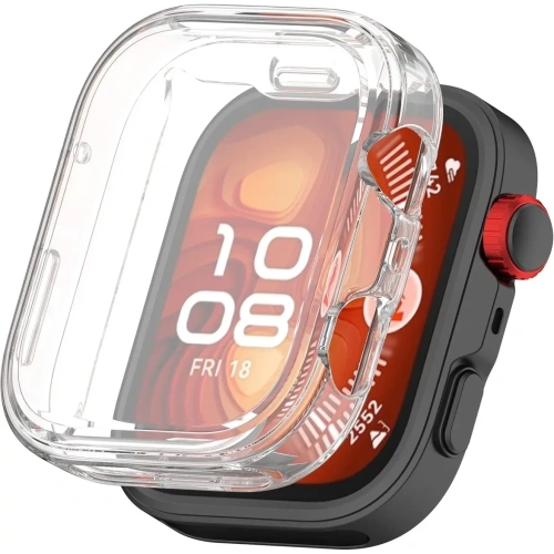 Etui z osłoną ekranu Bizon Case Watch Felipe do Huawei Watch Fit 4 Pro przeźroczyste