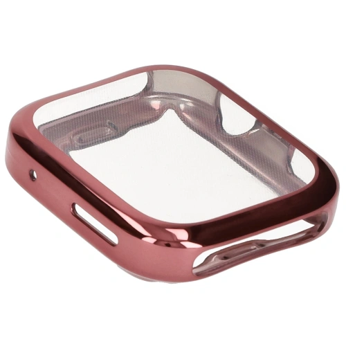 Etui z osłoną ekranu Bizon Case Watch Felipe do Huawei Watch Fit 4 Pro różowe