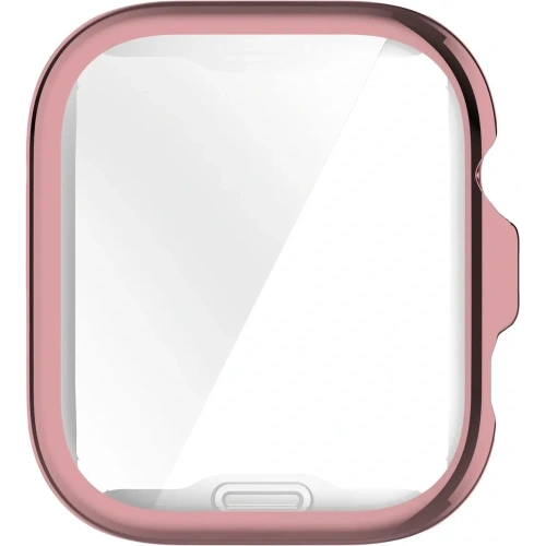 Etui z osłoną ekranu Bizon Case Watch Felipe do Huawei Watch Fit 4 Pro różowe