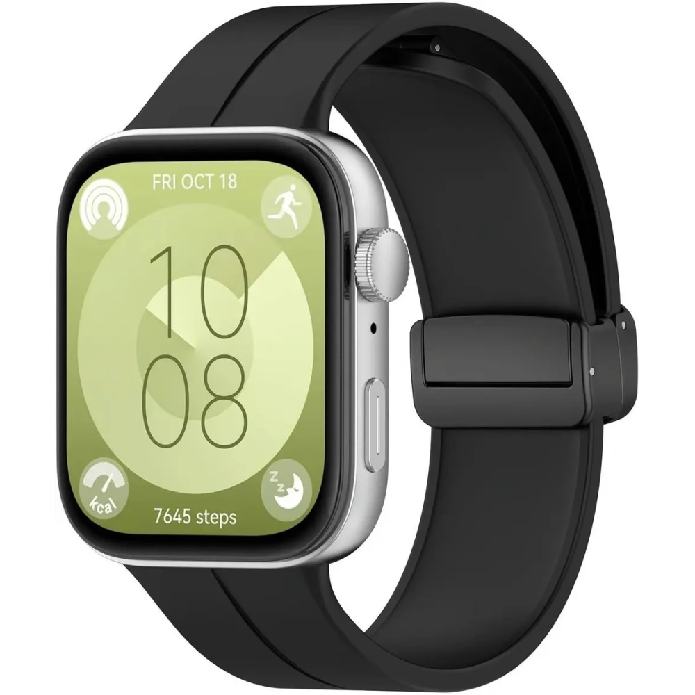 Hurtownia GSM - Bizon Szíjas Óra Szilikon L Huawei Watch Fit 4 Pro / Fit 4 / Fit 3 fekete - BIZ9633 - {ean13} - Hurt