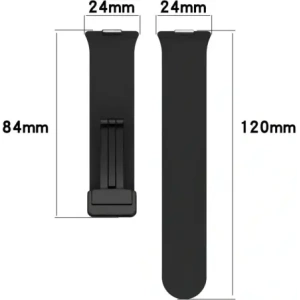 Hurtownia GSM - Silikonowy pasek Bizon Strap Watch Silicone L do Huawei Watch Fit 4 Pro / Fit 4 / Fit 3 czarny - BIZ9633 - {ean13} - Hurt