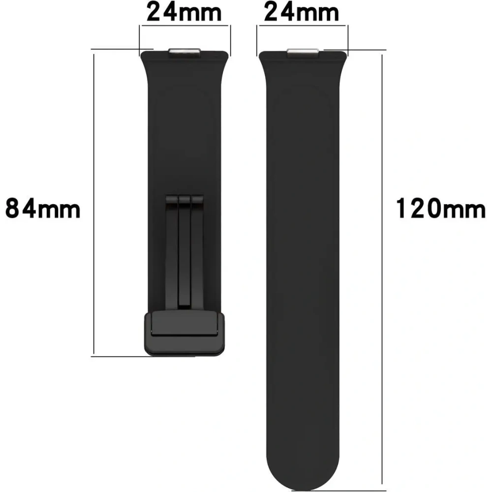 Hurtownia GSM - Silikonowy pasek Bizon Strap Watch Silicone L do Huawei Watch Fit 4 Pro / Fit 4 / Fit 3 czarny - BIZ9633 - {ean13} - Hurt