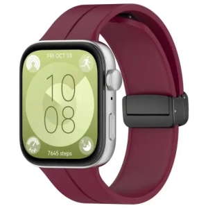 Hurtownia GSM - Silikonowy pasek Bizon Strap Watch Silicone L do Huawei Watch Fit 4 Pro / Fit 4 / Fit 3 burgundowy - BIZ9634 - {ean13} - Hurt