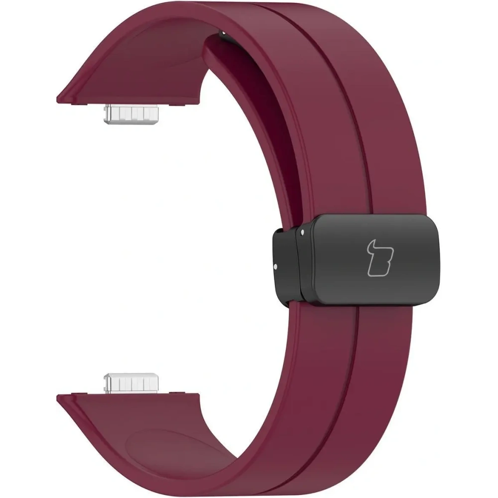 Hurtownia GSM - Silikonowy pasek Bizon Strap Watch Silicone L do Huawei Watch Fit 4 Pro / Fit 4 / Fit 3 burgundowy - BIZ9634 - {ean13} - Hurt