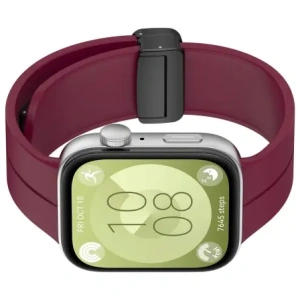 Hurtownia GSM - Bizon Szíj Óra Szilikon L Huawei Watch Fit 4 Pro / Fit 4 / Fit 3 bordó - BIZ9634 - {ean13} - Hurt