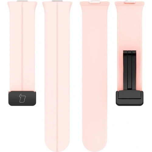 Silikonowy pasek Bizon Strap Watch Silicone L do Huawei Watch Fit 4 Pro / Fit 4 / Fit 3 różowy