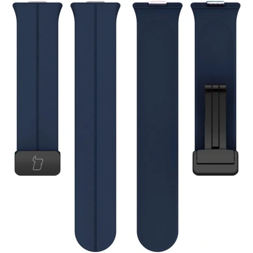 Silikonowy pasek Bizon Strap Watch Silicone L do Huawei Watch Fit 4 Pro / Fit 4 / Fit 3 granatowy