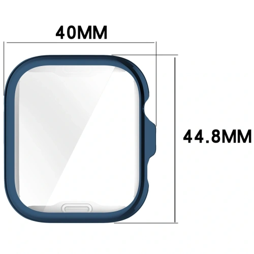 Etui z osłoną ekranu Bizon Case Watch Felipe do Huawei Watch Fit 4 niebieskie