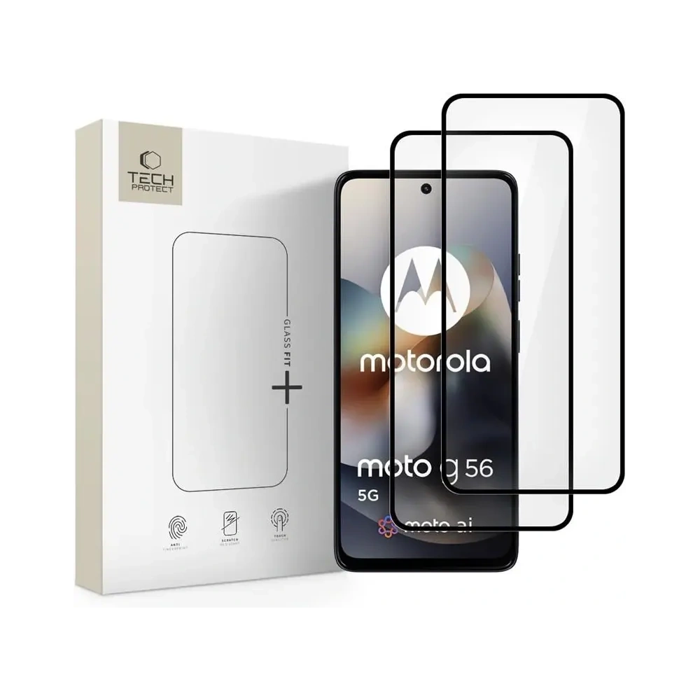 Hurtownia GSM - Tech-Protect Glass Fit+ Motorola Moto G56 5G Černá [2 BALENÍ] - THP4259 - {ean13} - Hurt