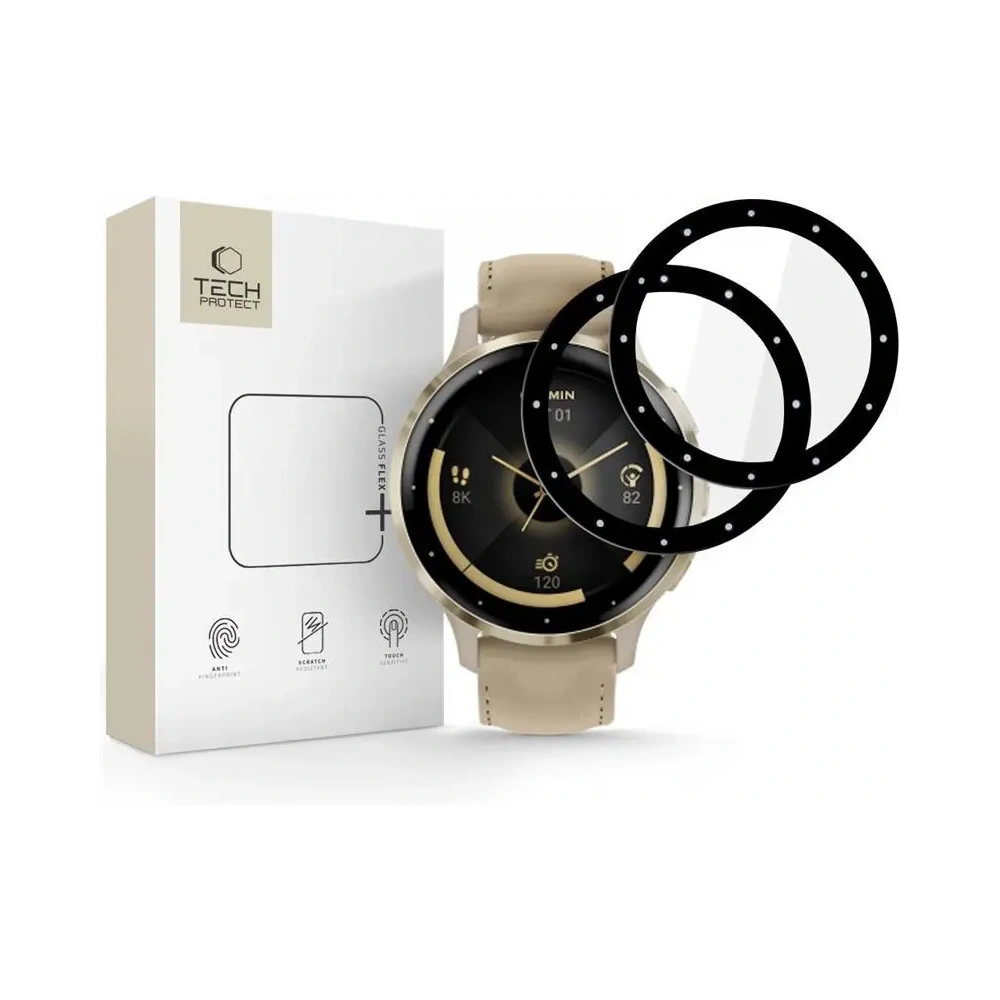 Hurtownia GSM - Tech-Protect Glass Flex+ Garmin Venu 3s Fekete [2 CSOMAG] - THP4261 - {ean13} - Hurt