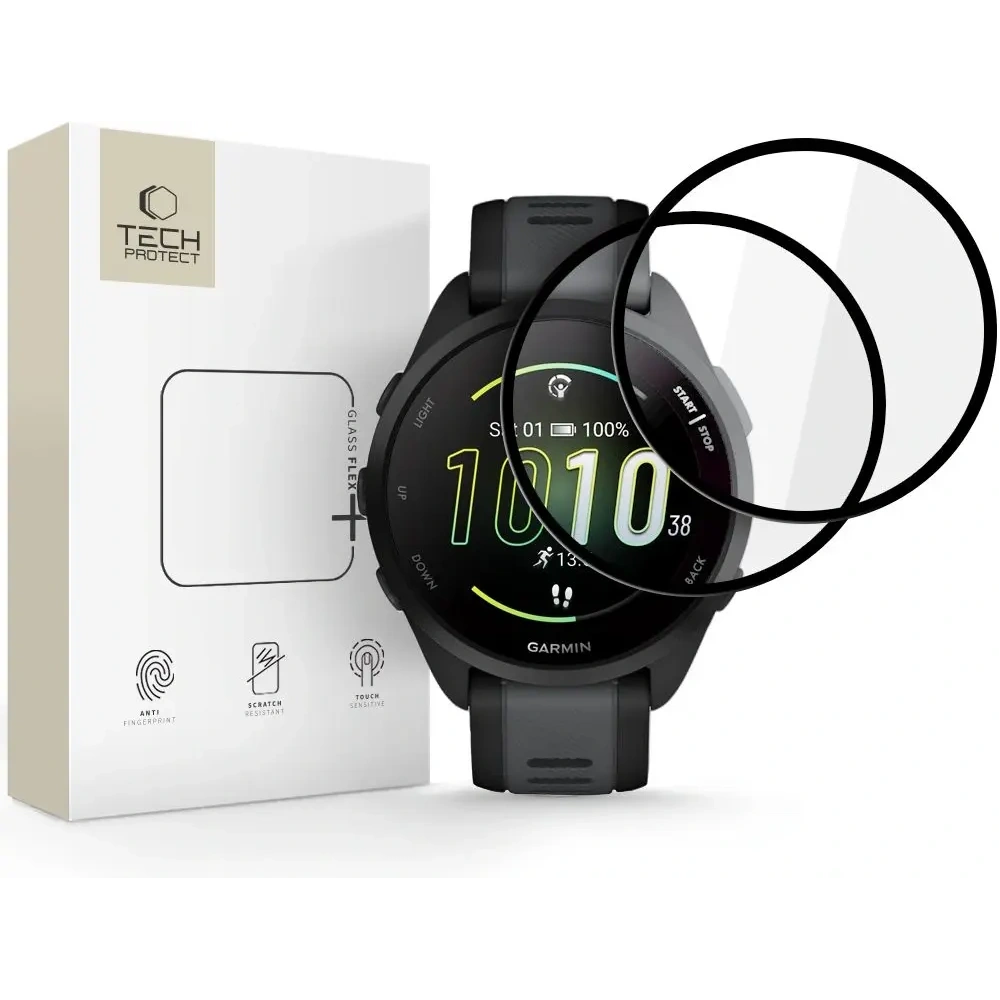 Hurtownia GSM - Tech-Protect Glass Flex+ Garmin Forerunner 165 Černá [2 BALENÍ] - THP4263 - {ean13} - Hurt