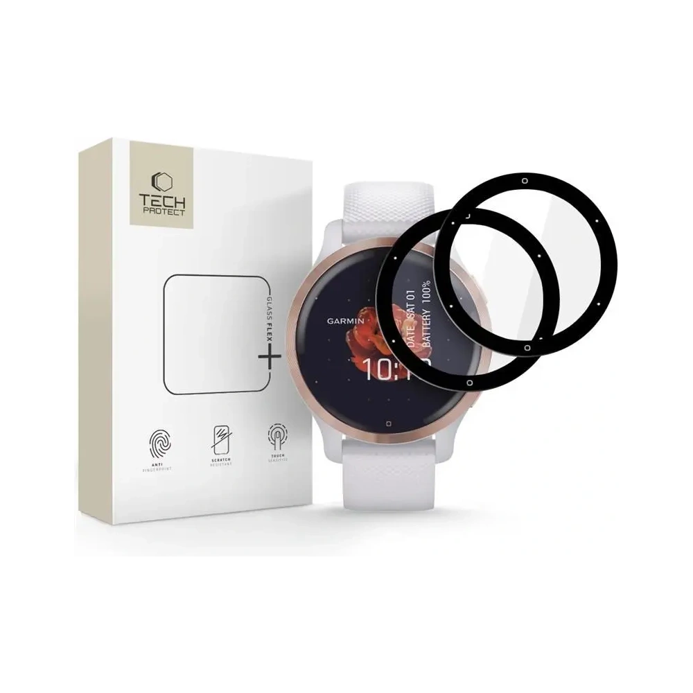Wholesale Tech-Protect Glass Flex+ Garmin Venu 2s Black [2 PACK] - THP4264 - {ean13} - Hurt