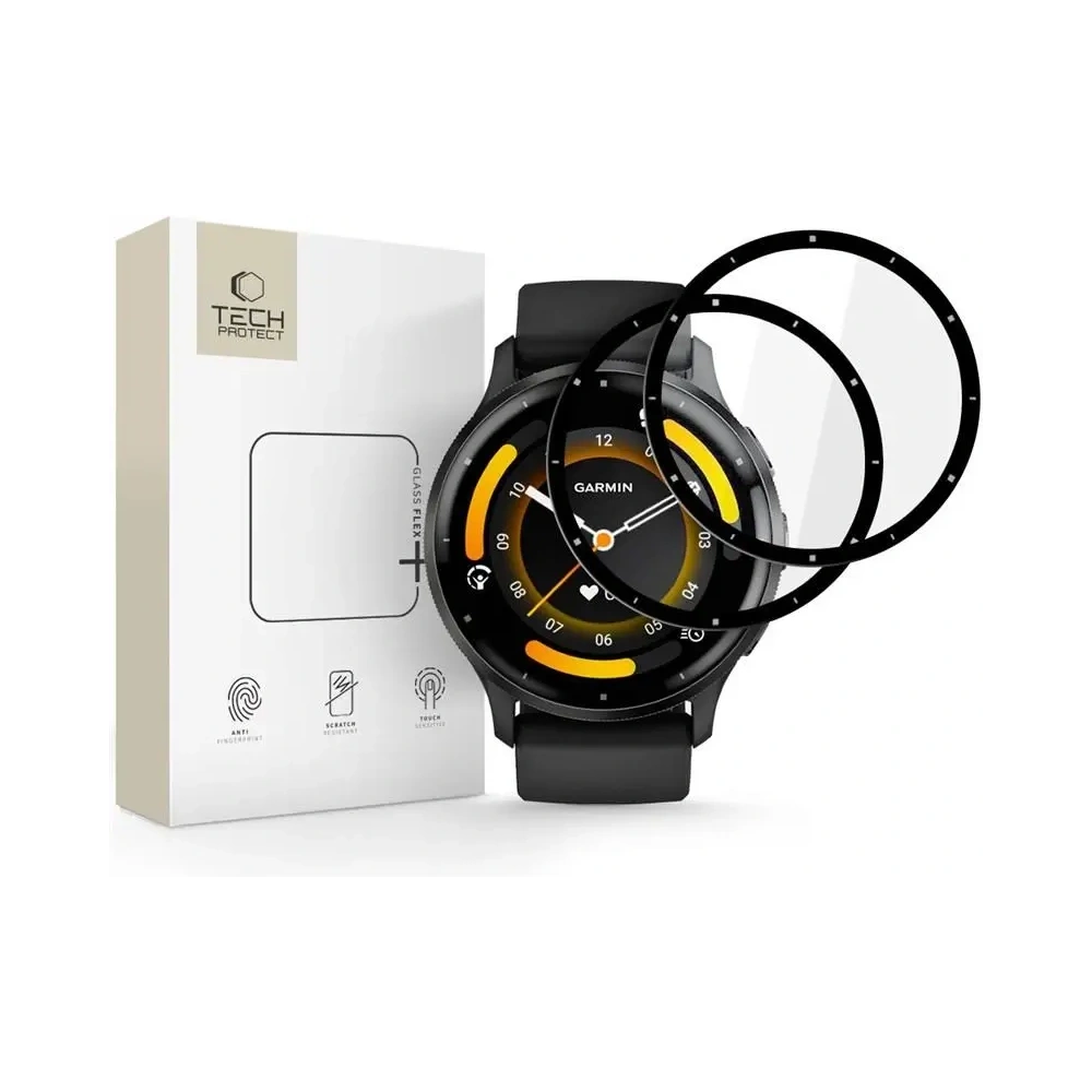 Hurtownia GSM - Szkło hybrydowe Tech-Protect Glass Flex+ Garmin Venu 3 Black [2 PACK] - THP4265 - {ean13} - Hurt