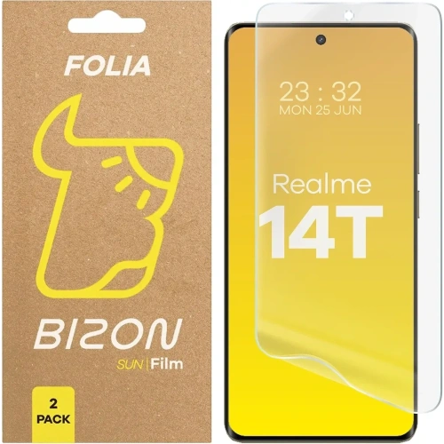 Folia matowa Bizon Glass Film Sun do Realme 14T 5G [2 PACK]
