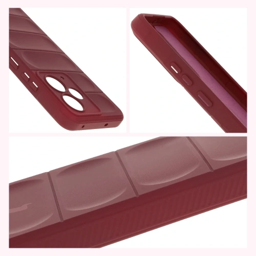 Pancerne etui Bizon Case Tur do Realme 14T 5G burgundowe