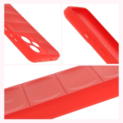 Pancerne etui Bizon Case Tur do Realme 14T 5G czerwone