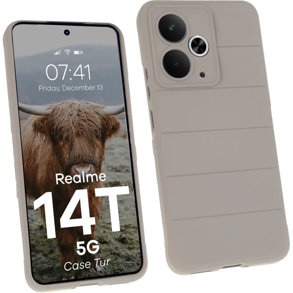 Bizon Case Tur Realme 14T 5G light grey