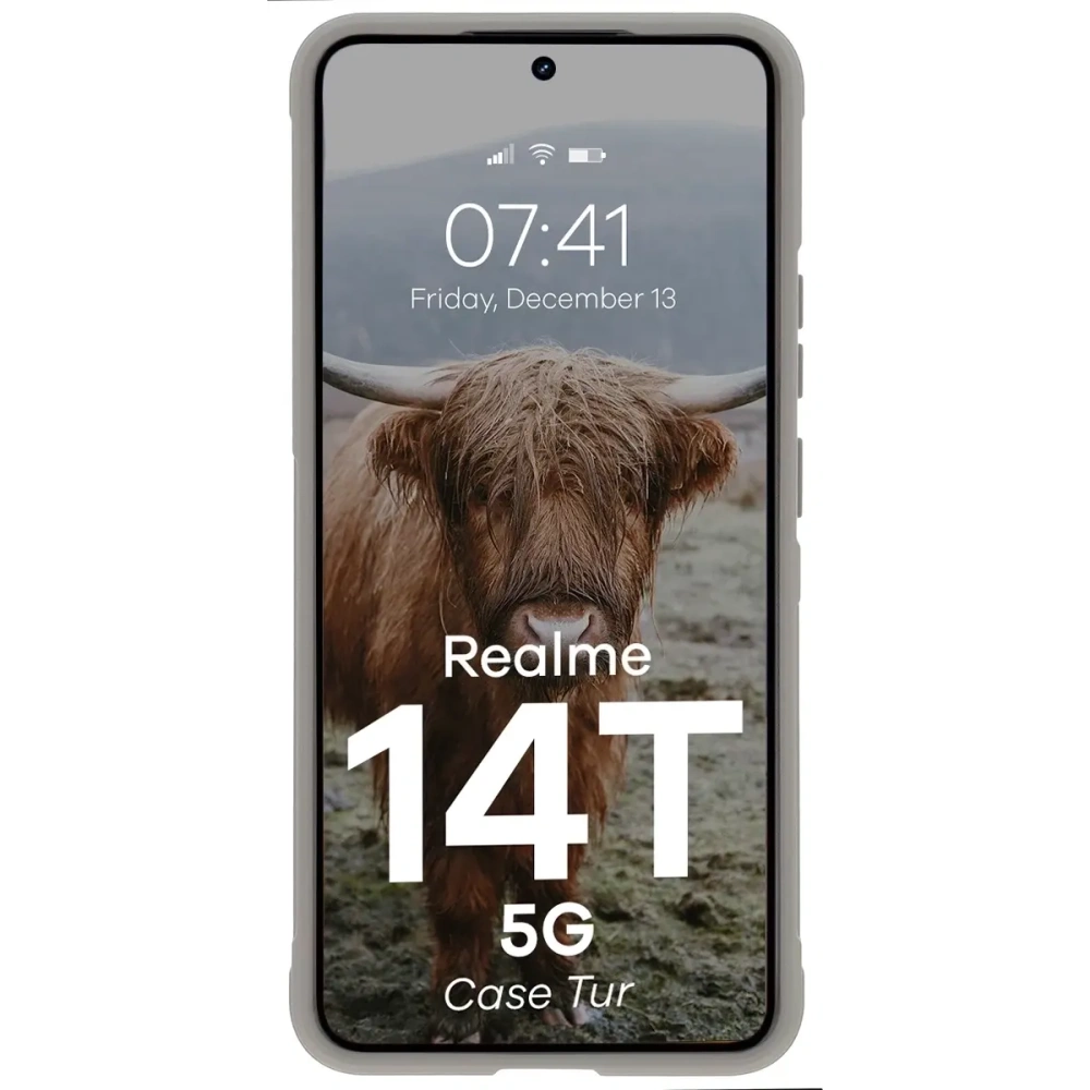 Bizon Case Tur Realme 14T 5G light grey