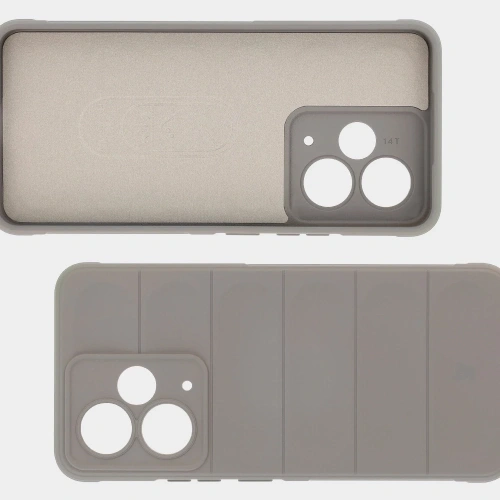 Pancerne etui Bizon Case Tur do Realme 14T 5G jasnoszare