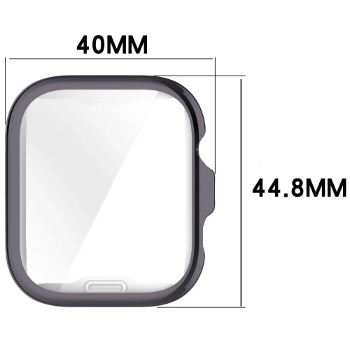 Etui z osłoną ekranu Bizon Case Watch Felipe do Huawei Watch Fit 4 szare