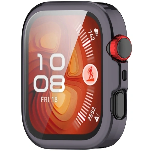 Etui z osłoną ekranu Bizon Case Watch Felipe do Huawei Watch Fit 4 szare