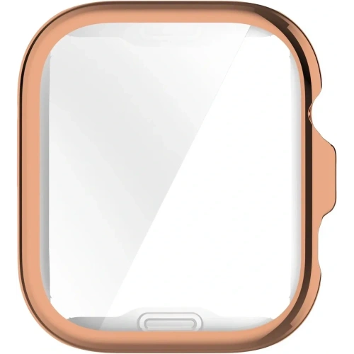 Etui z osłoną ekranu Bizon Case Watch Felipe do Huawei Watch Fit 4 różowozłote