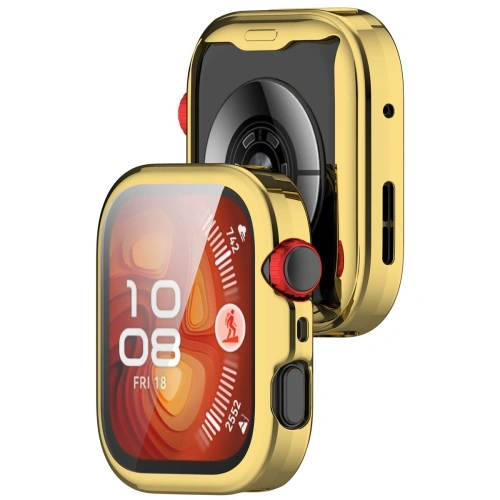 Etui z osłoną ekranu Bizon Case Watch Felipe do Huawei Watch Fit 4 złote