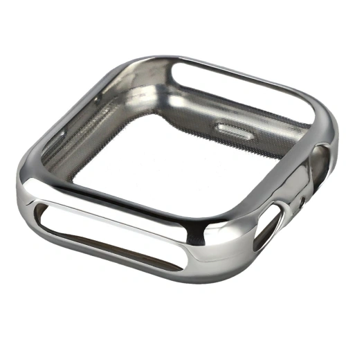 Etui z osłoną ekranu Bizon Case Watch Felipe do Huawei Watch Fit 4 srebrne