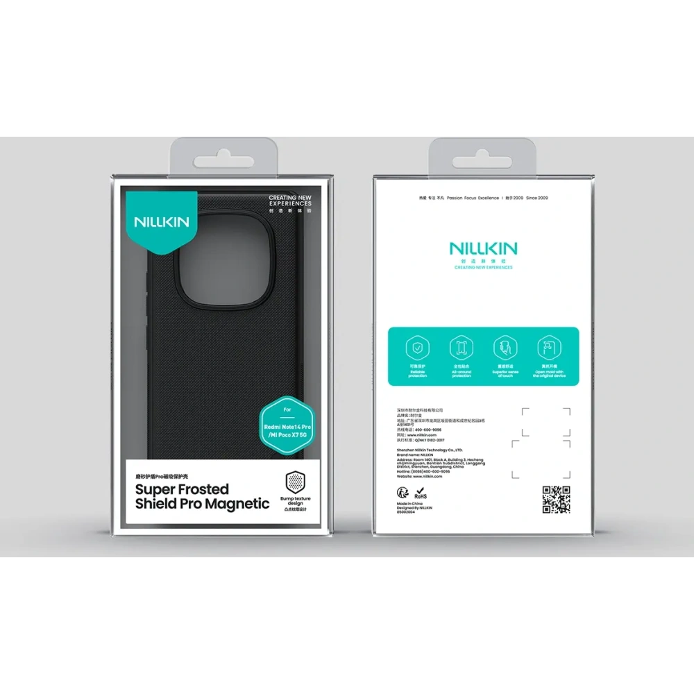 Wholesale Nillkin Super Frosted Shield Pro Magnetic Xiaomi Redmi Note 14 Pro 5G black - NLK1777 - {ean13} - Hurt