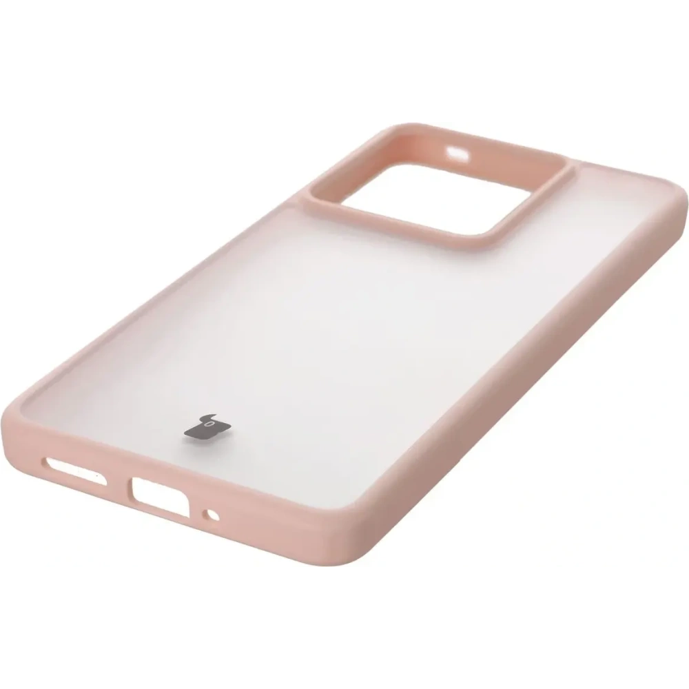 Hurtownia GSM - Carcasa Bizon Case Angelo Realme GT 7 / 7T semi-transparentă cu un cadru roz - BIZ9651 - {ean13} - Hurt