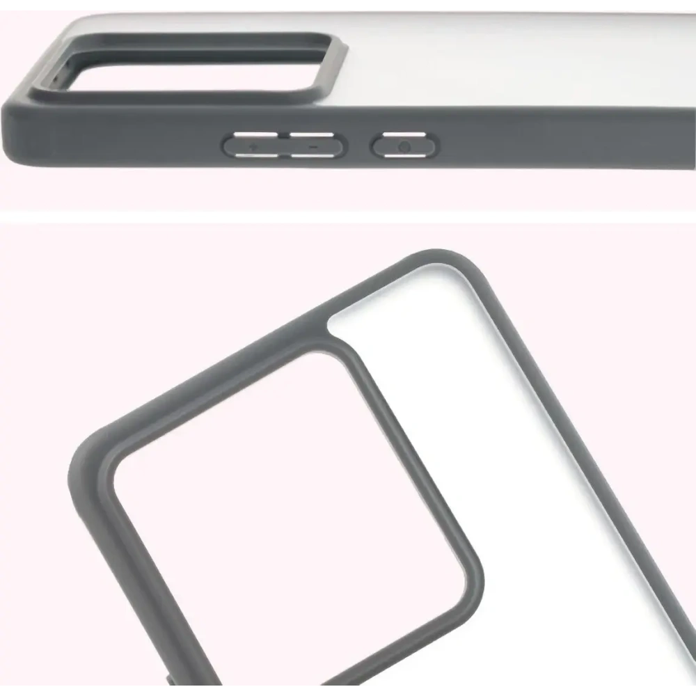 Hurtownia GSM - Etui Bizon Case Angelo do Realme GT 7 / 7T półprzezroczyste z szarą ramką - BIZ9652 - {ean13} - Hurt