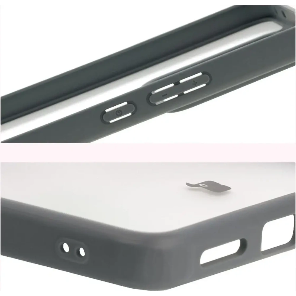 Hurtownia GSM - Etui Bizon Case Angelo do Realme GT 7 / 7T półprzezroczyste z szarą ramką - BIZ9652 - {ean13} - Hurt