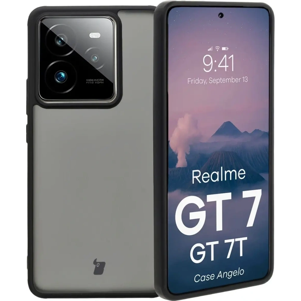 Hurtownia GSM - Bizon Case Angelo Realme GT 7 / 7T kouřový s černým rámem - BIZ9653 - {ean13} - Hurt