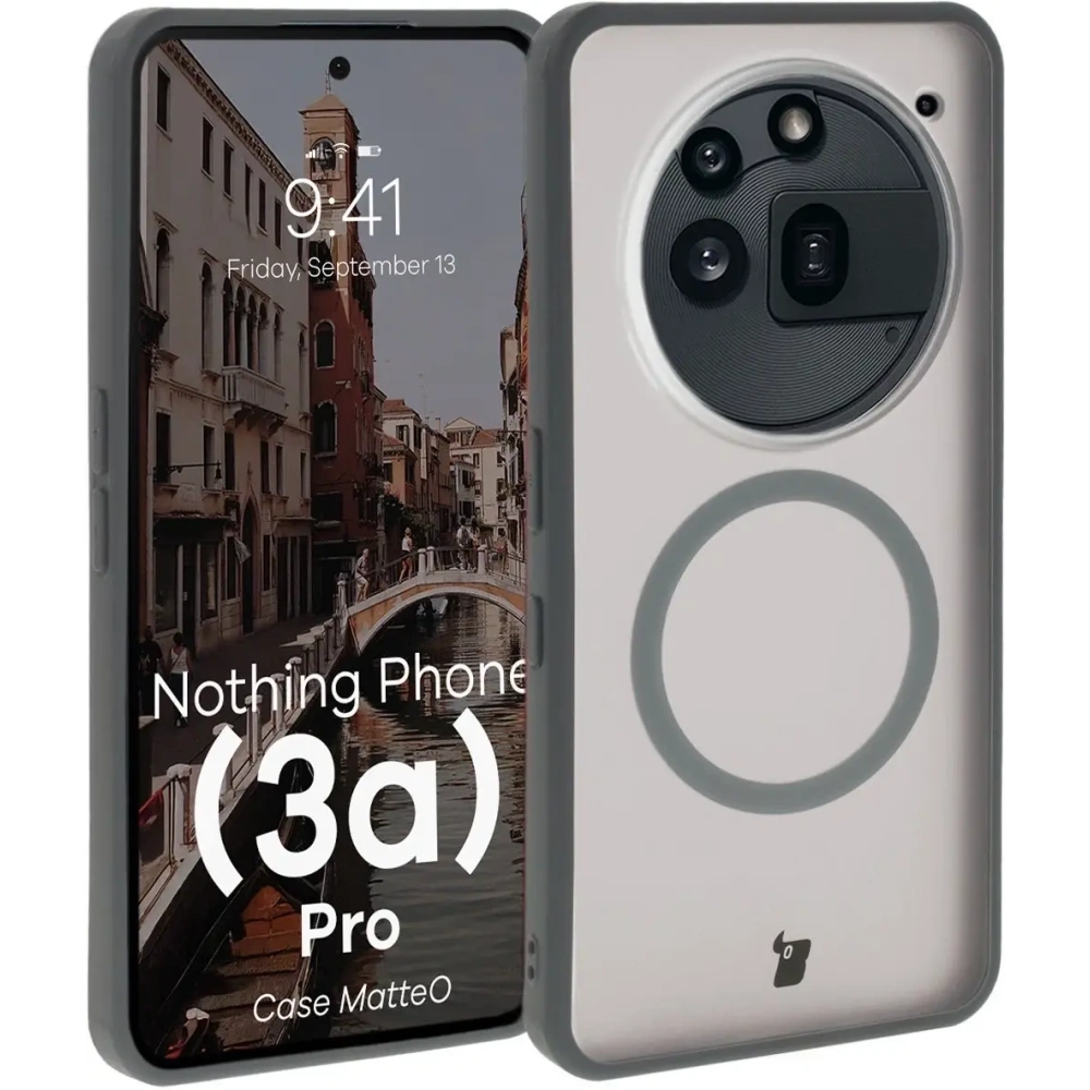 Hurtownia GSM - Bizon Case MatteO Magnetic Nothing Phone (3a) Pro füstös szürke - BIZ9654 - {ean13} - Hurt