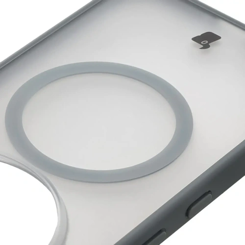 Etui z pierścieniem magnetycznym Bizon Case MatteO do Nothing Phone (3a) Pro przydymione-szare