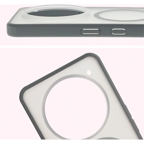 Etui z pierścieniem magnetycznym Bizon Case MatteO do Nothing Phone (3a) Pro przydymione-szare