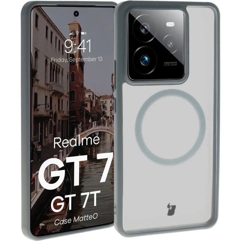 Hurtownia GSM - Bizon Case MatteO Magnetic Realme GT 7 / 7T kouřově šedá - BIZ9657 - {ean13} - Hurt