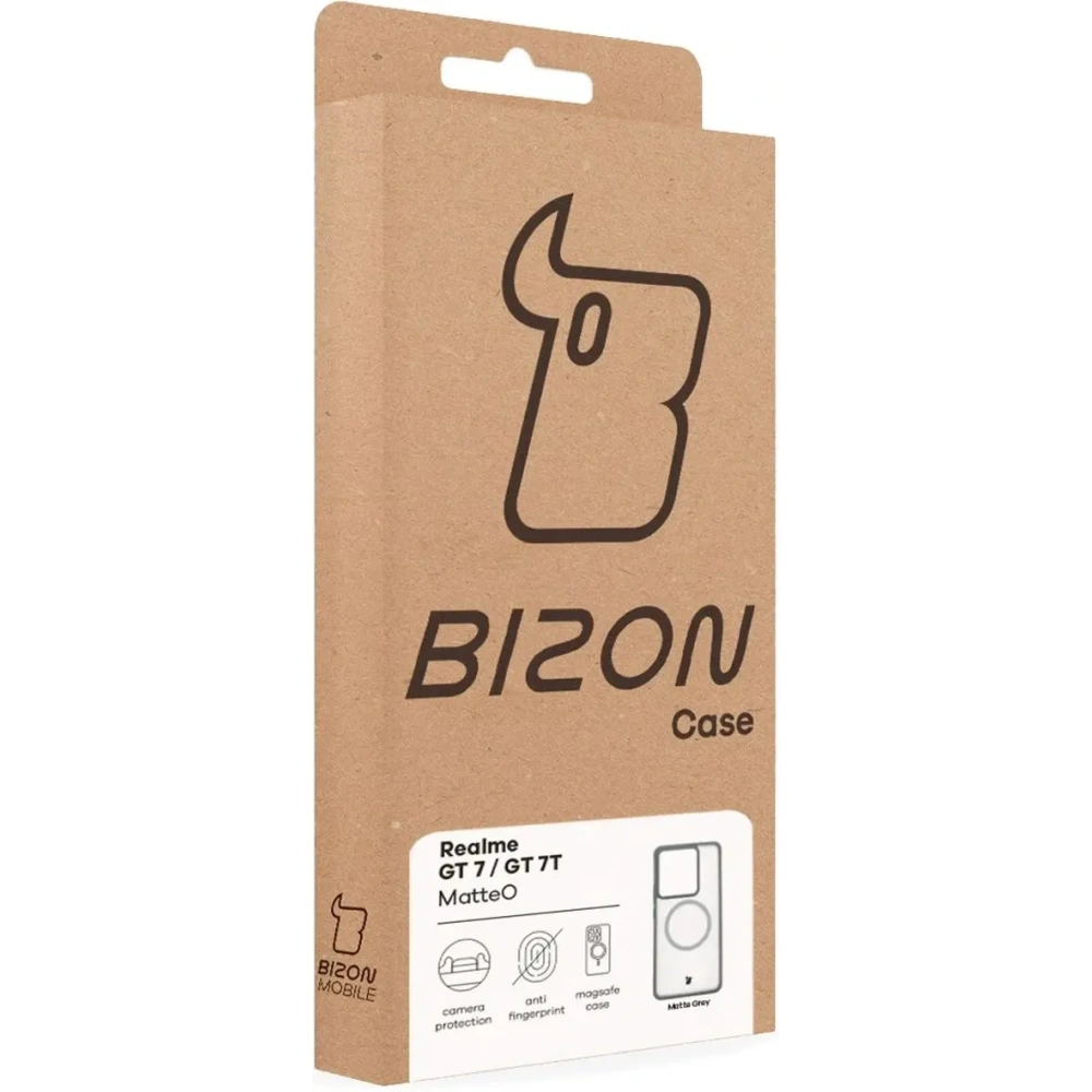 Hurtownia GSM - Bizon Case MatteO Magnetic Realme GT 7 / 7T kouřově šedá - BIZ9657 - {ean13} - Hurt