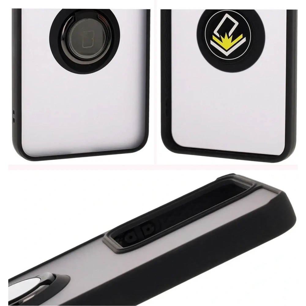 Wholesale Bizon Case Hybrid Ring Realme 14 5G / 14T 5G smoked with a black frame - BIZ9658 - {ean13} - Hurt