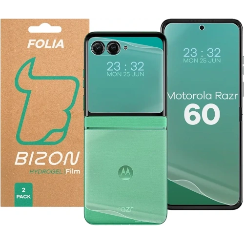 Folia hydrożelowa na tył i przód Bizon Glass Hydrogel Set do Motorola Razr 60
