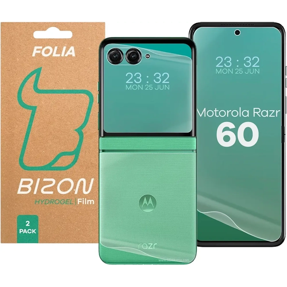 Wholesale Bizon Glass Hydrogel Set Motorola Razr 60 - BIZ9659 - {ean13} - Hurt
