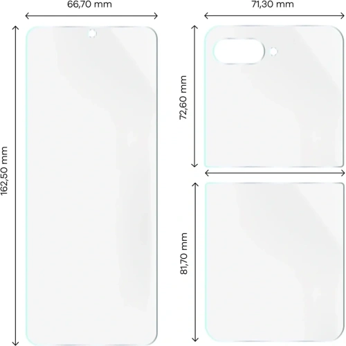 Folia hydrożelowa na tył i przód Bizon Glass Hydrogel Set do Motorola Razr 60