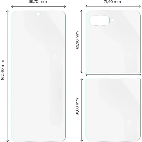 Folia hydrożelowa na tył i przód Bizon Glass Hydrogel Set do Motorola Razr 60 Ultra