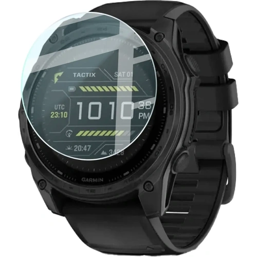 Szkło hartowane na ekran Bizon Glass Watch Clear do Garmin Tactix 8 AMOLED 47 mm